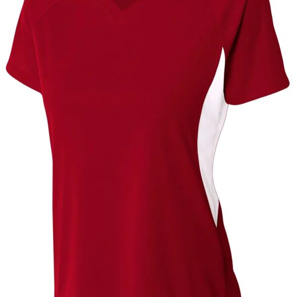 Women's Color Block Performance V-Neck Thumbnail