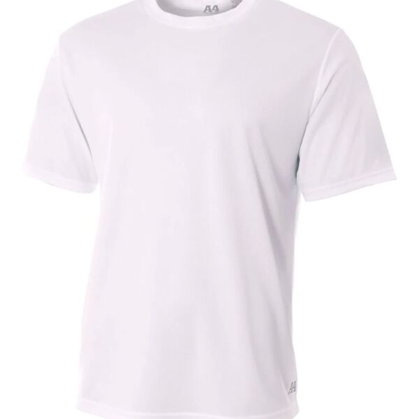 Men's Short Sleeve Crew Birds Eye Mesh Tee Thumbnail
